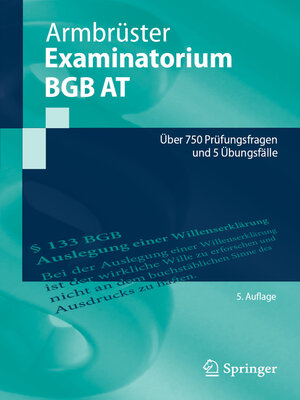 cover image of Examinatorium BGB AT